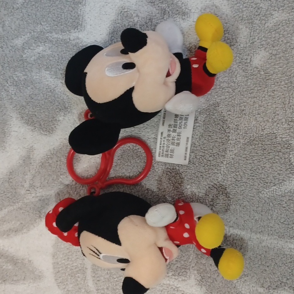 Disney 4 Piece Pack Mickey and Minnie Mouse Plush Toy Set - Red, Yellow, Black - Picture 5 of 6